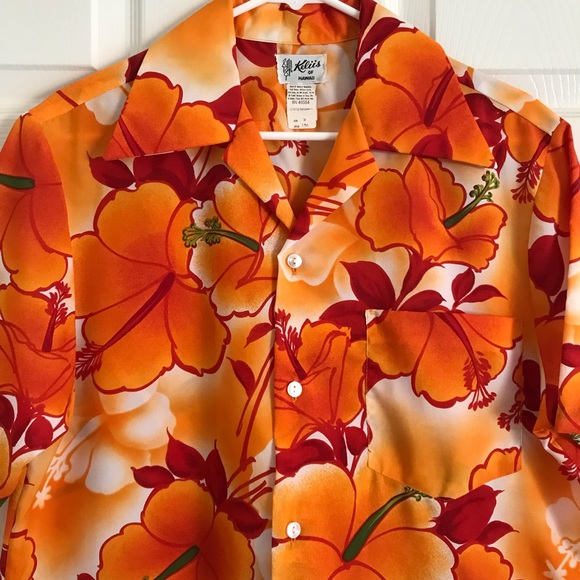 Vintage Hawaiian Shirt Medium Keliis of Hawaii💜💜 - Picture 3 of 4